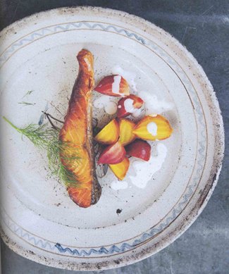 Hot Oak-Smoked Salmon from Salt Sugar Smoke by Diana Henry